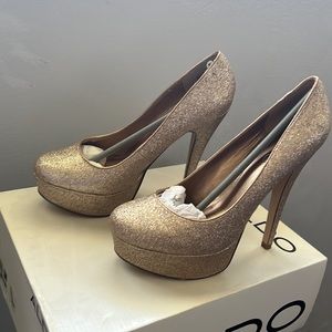 Aldo champagne pumps